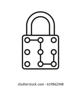 Locking and unlocking In Thin Line Style Isolated On White Background. Created For Mobile, Web, Decor, Print Products, Application