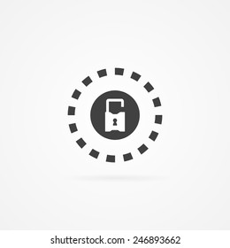 Locking web icon. Padlock icon. Security sign icon. 