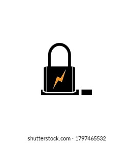 Lockout tagout lock mark icon