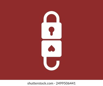 Lockpad with different key hole heart shape