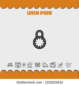 lockpad icon vector