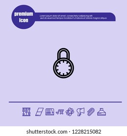 lockpad icon vector