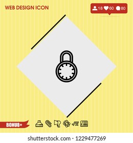 lockpad icon vector