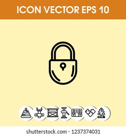 lockpad icon vector