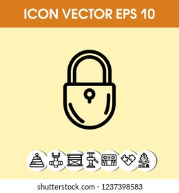 lockpad icon vector
