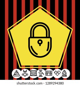 lockpad icon vector