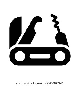 Lockpick Glyphe Symbol Illustration Vektorgrafik. Einfache Elementgrafik, Vektorgrafik, geeignet für App, Websites und Präsentationen einzeln auf weißem Hintergrund
