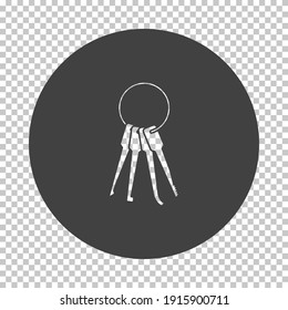 Icono de Lockpick. Reducir el diseño del patrón en la cuadrícula de transparencia. Ilustración vectorial.