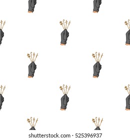 Lockpicks icon in pattern style isolated on white background. Crime symbol stock vector illustration.