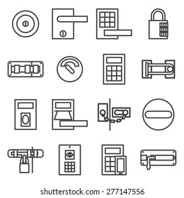 Locks Door  Icon Set