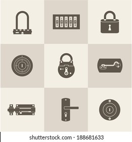 Locks icons