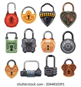 Locks And Padlocks, Key Lockers On Code And Old