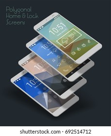 Lockscreen Mobile UI Smartphone Mockup