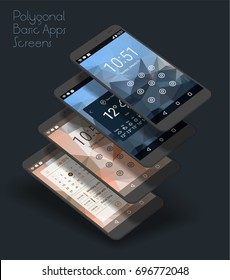 Lockscreen Mobile UI Smartphone Mockup