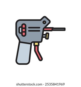 Cerradura de cerrajería Pick Gun Icon Ilustración vectorial