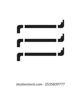 Ilustración vectorial de icono de tensión llena de cerrajería