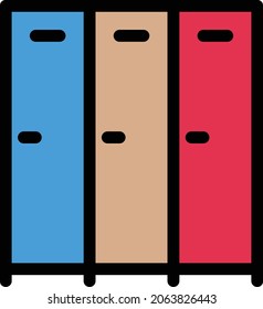 lockup vector colour line icon