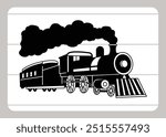 Locomotive EPS, Train Locomotive Vector, Railroad Track, Road track, Steam Engine, Choo Choo Train, Train, Coal engine, train engine,