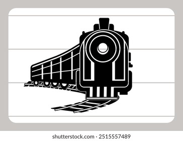 Locomotive EPS, Train Locomotive Vector, Railroad Track, Road track, Steam Engine, Choo Choo Train, Train, Coal engine, train engine,