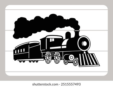 Locomotive EPS, Train Locomotive Vector, Railroad Track, Road track, Steam Engine, Choo Choo Train, Train, Coal engine, train engine,