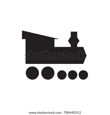 locomotive icon illustration isolated vector sign symbol