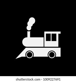 Locomotive icon Illustration of transport elements. Premium quality graphic design icon. Simple icon for websites, web design, mobile app, info graphics