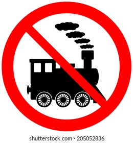 Locomotive icon on white background. Vector illustration.