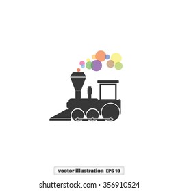 Locomotive Icon Vector.
