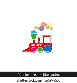 Locomotive Icon Vector.