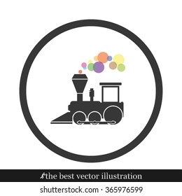 Locomotive Icon Vector.