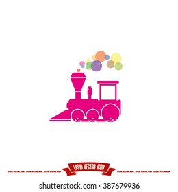 Locomotive Icon Vector.