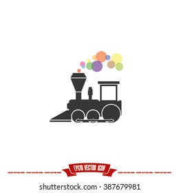Locomotive Icon Vector.