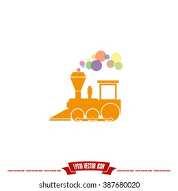 Locomotive Icon Vector.