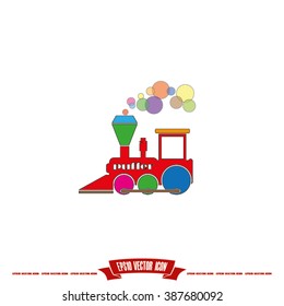 Locomotive Icon Vector.