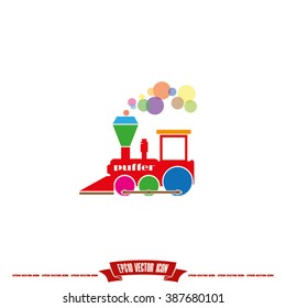 Locomotive Icon Vector.
