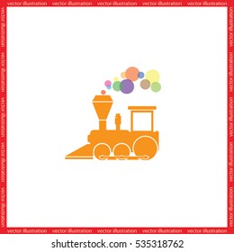 Locomotive Icon Vector.