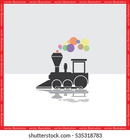 Locomotive Icon Vector.