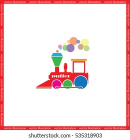 Locomotive Icon Vector.