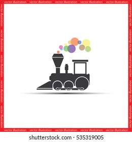 Locomotive Icon Vector.