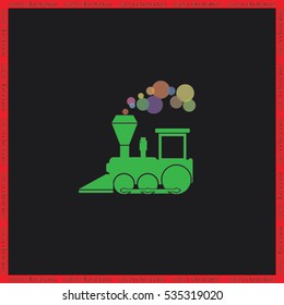 Locomotive Icon Vector.