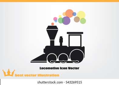 Locomotive Icon Vector