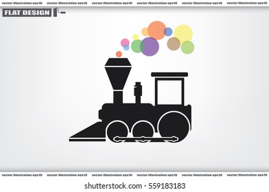 Locomotive Icon Vector 