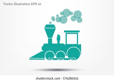 Locomotive Icon Vector.