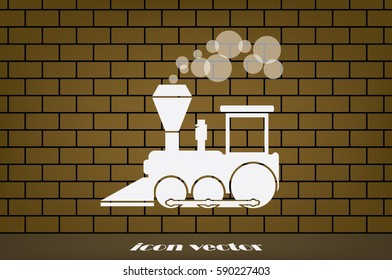 Locomotive Icon Vector
