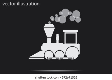 Locomotive Icon Vector.