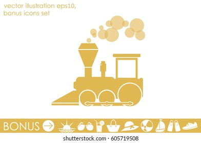 Locomotive Icon Vector