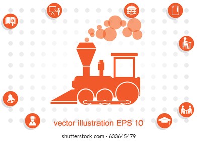 Locomotive Icon Vector