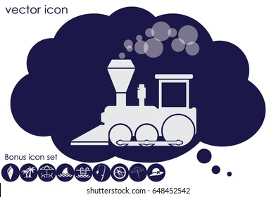 Locomotive Icon Vector