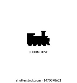 locomotive icon vector black design