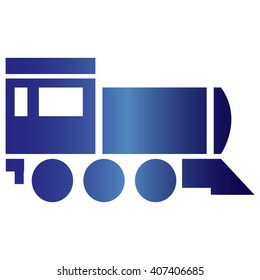 Locomotive icon . Vector illustration